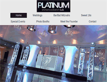 Tablet Screenshot of platinumdjny.com